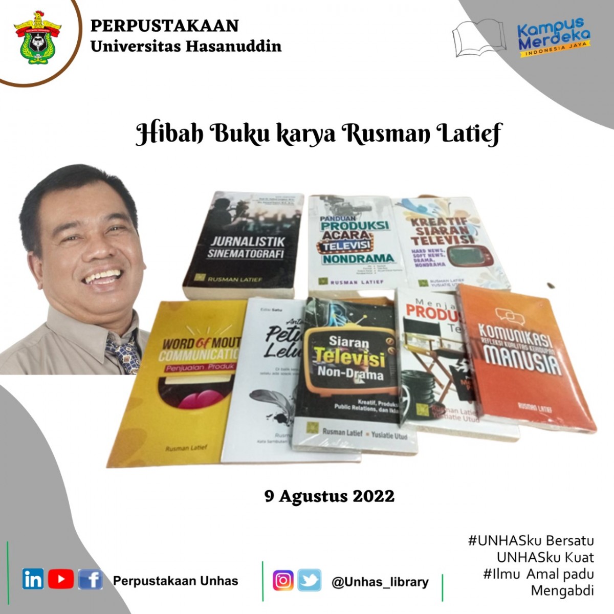 “sang Matahari” Novel Karya Alumni Unhas Rusman Latief Kabarika 