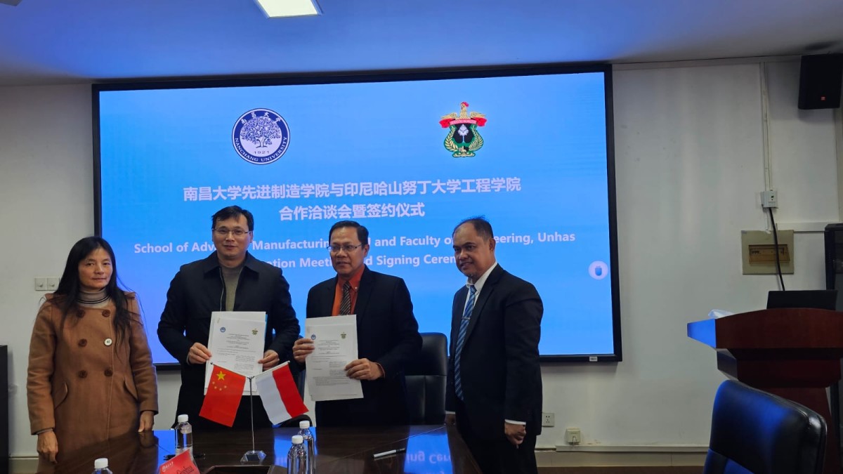 Perjanjian Kerjasama antara Fakultas Teknik Unhas dan Nanchang University