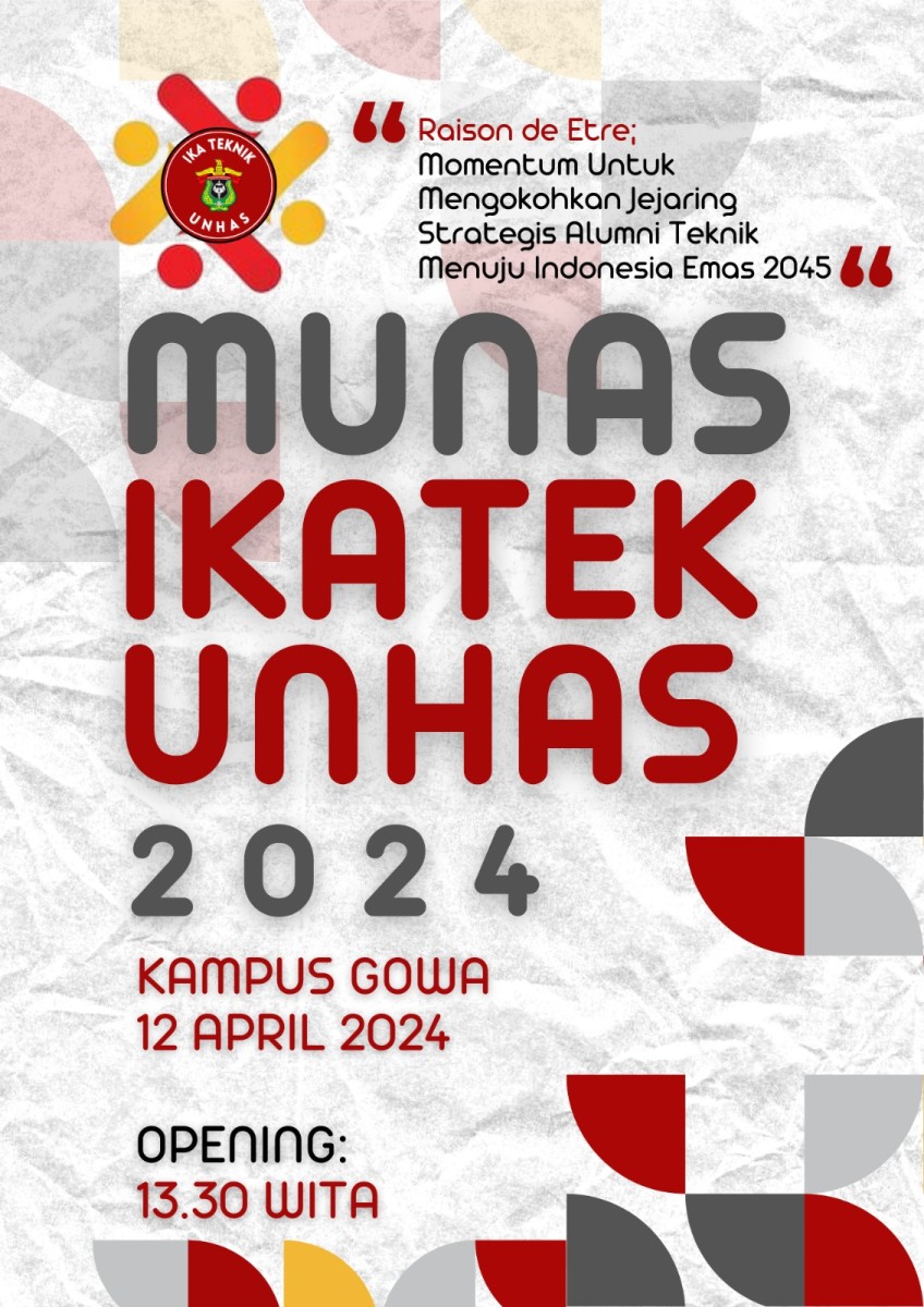 Flyer Munas IKA Teknik Unhas 2024