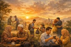 Ilustrasi Bersyukur (Sumber ChatGPT)