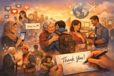 Ilustrasi Hari Terimakasih Internasional (Sumber Chat GPT Image)