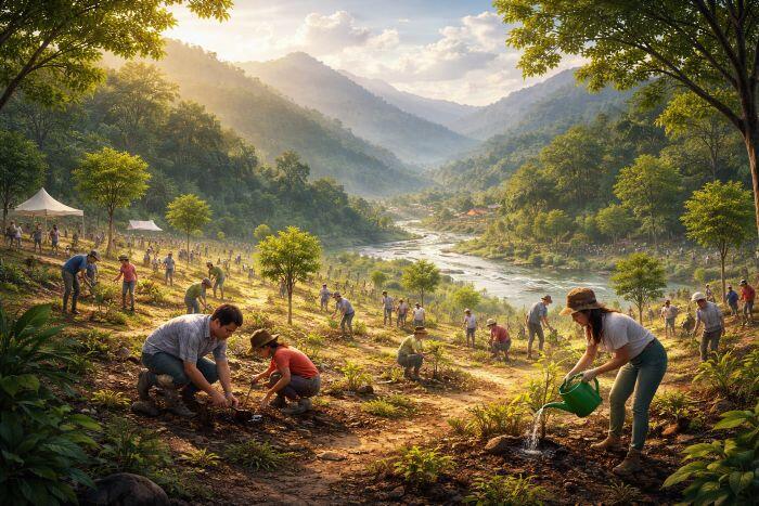 Dari Sejarah Hijau Menuju Masa Depan: Membaca Ulang Gerakan Satu Juta Pohon - KABARIKA