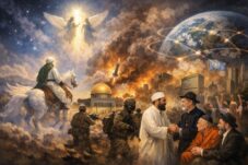 Ilustrasi Isra' Miraj dan Ketegangan Geopolitik )sumber Chat GPT)