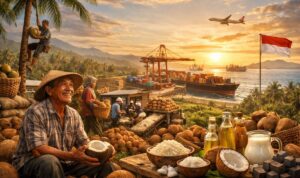 Ilustrasi Swasembada Kelapa (Sumber ChatGPT)