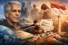 Ilustrasi Skandal Epstein (Sumber ChatGPT Image)