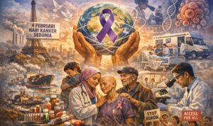 Ilustrasi Hari Kanker Sedunia 4 Februari (sumber : ChatGPT Image)