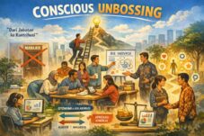 Ilustrasi Conscious Unbossing (Sumber : ChatGPT Image)
