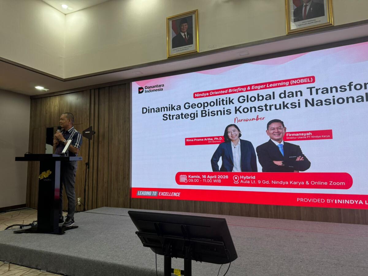Sambutan Dirut PT Nindya Karya dalam pembukaan kegiatan NOBEL