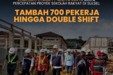 Komisaris Utama PT Nindya Karya , Michael Umbas, melakukan inspeksi terhadap proyek pembangunan Sekolah Rakyat (SR) di Kabupaten Takalar dan Makassar pada Sabtu (2/5/2026).