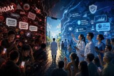 Ilustrasi Infodemi (sumber ChatGPT Image)