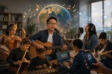 Ilustrasi Hari Musik Sedunia (Sumber ChatGPT Image)