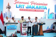 Peresmian LRT Jakarta Fase B oleh Presiden Prabowo