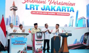 Peresmian LRT Jakarta Fase B oleh Presiden Prabowo